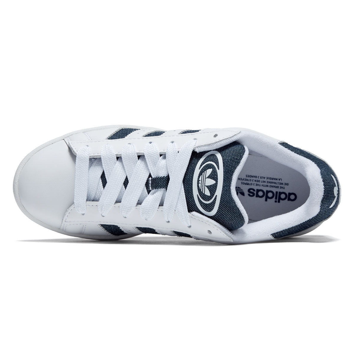 Adidas Campus 00s Shoes - Ftwr White/Night Indigo/Gold Metallic image 3