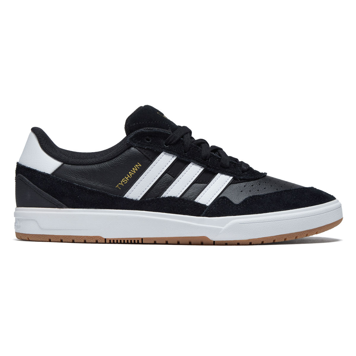 Adidas Tyshawn II Shoes - Core Black/Ftwr White/Gum Four image 1
