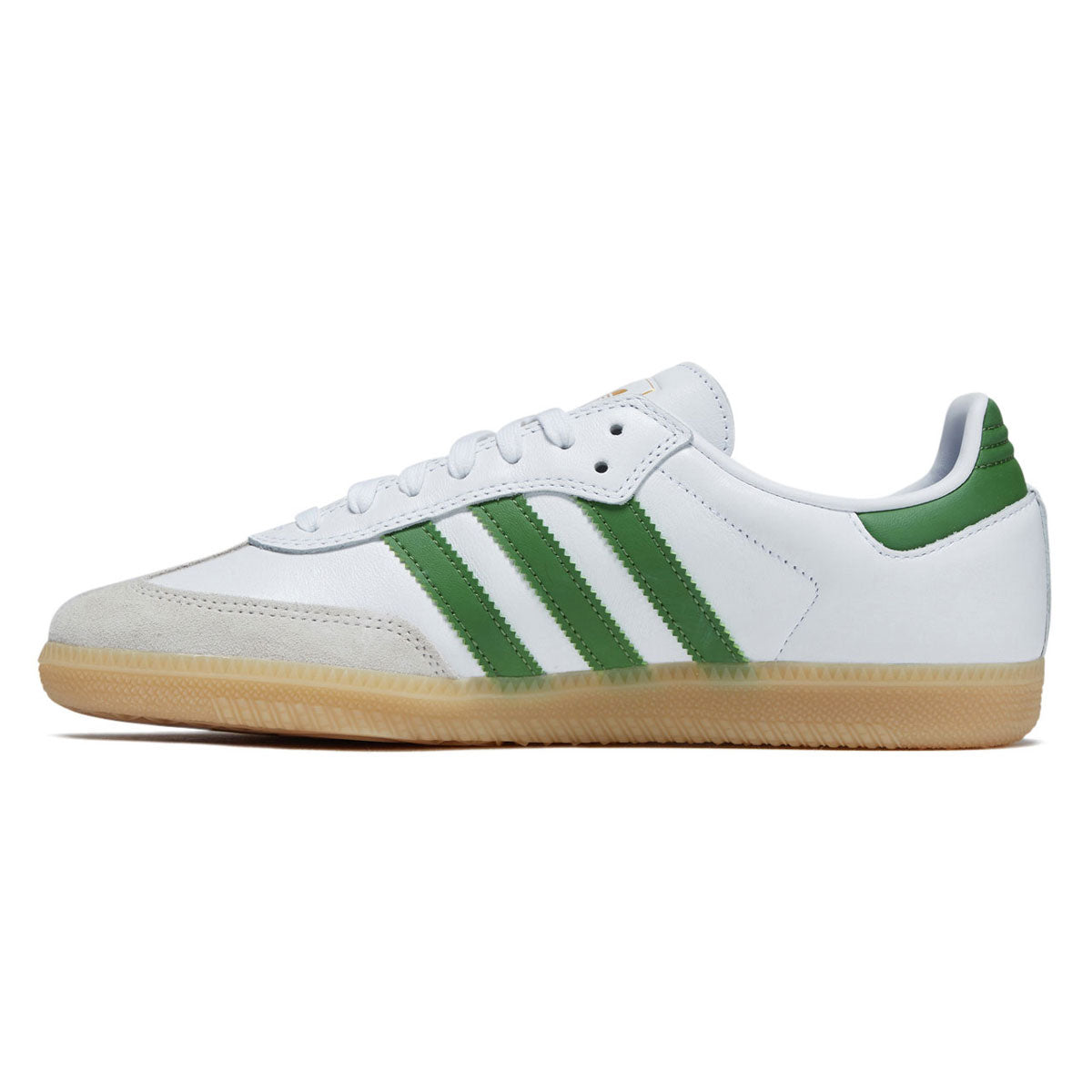Adidas Samba ADV Shoes - Ftwr White/Green/Gum image 2