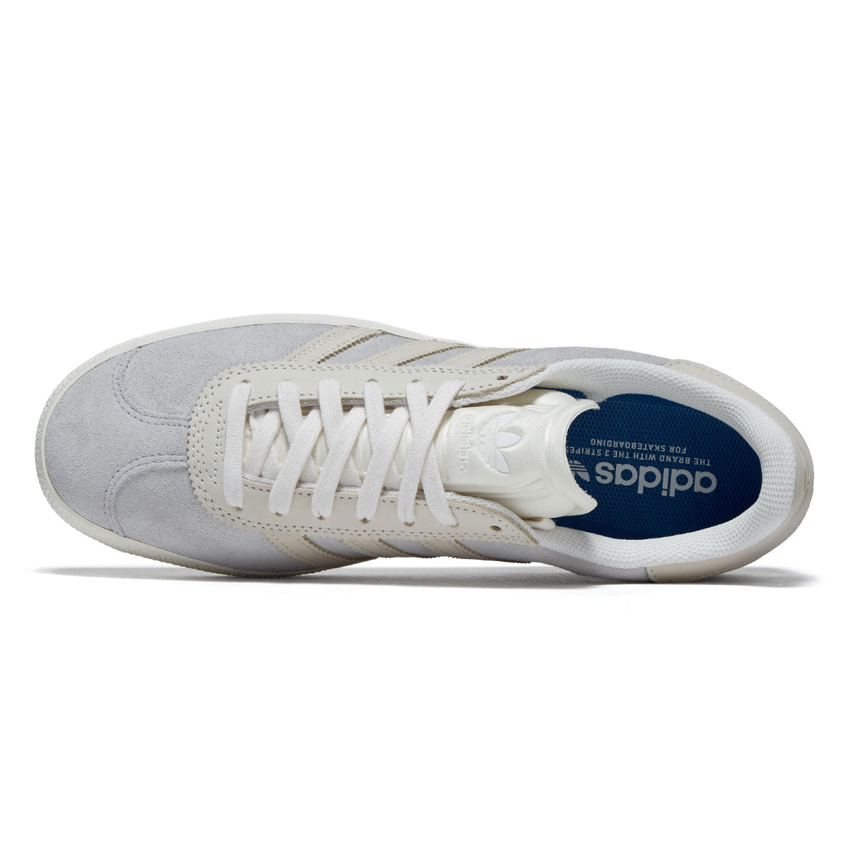 Adidas Gazelle ADV Shoes - Grey/Core White/Gold Metallic image 3
