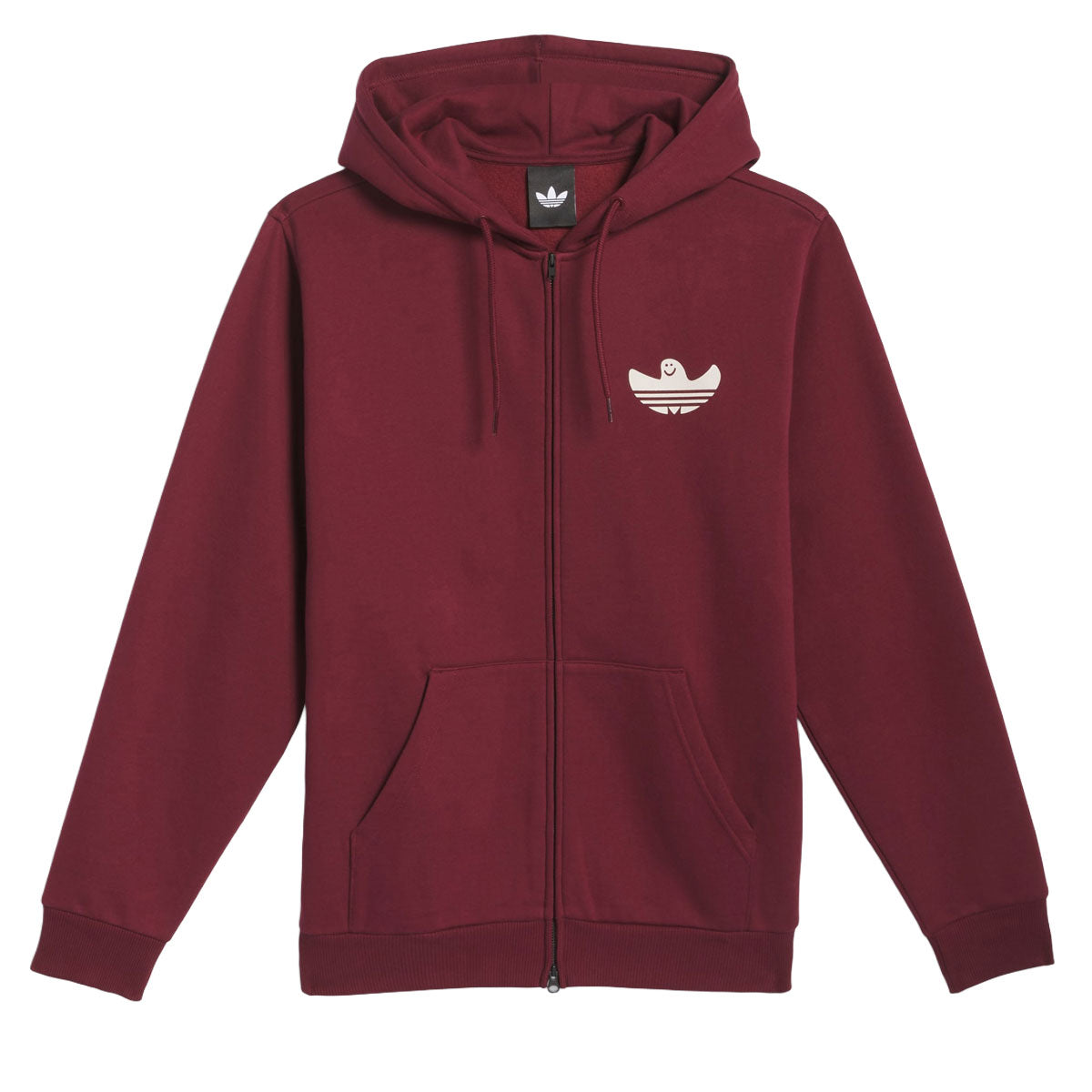 Adidas Shmangry Graphic Zip Up Hoodie - Shadow Red/Aluminum image 1