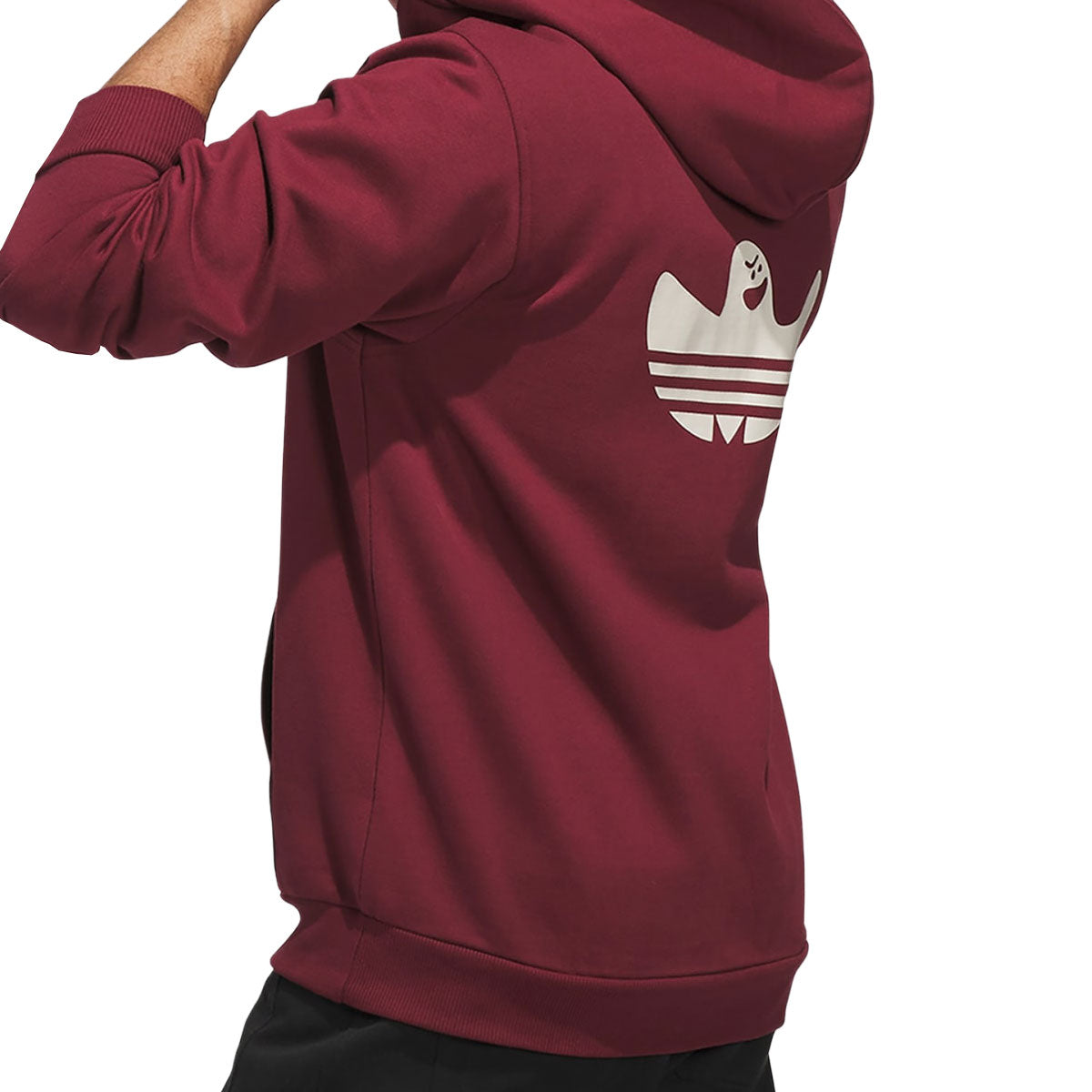 Adidas Shmangry Graphic Zip Up Hoodie - Shadow Red/Aluminum image 3