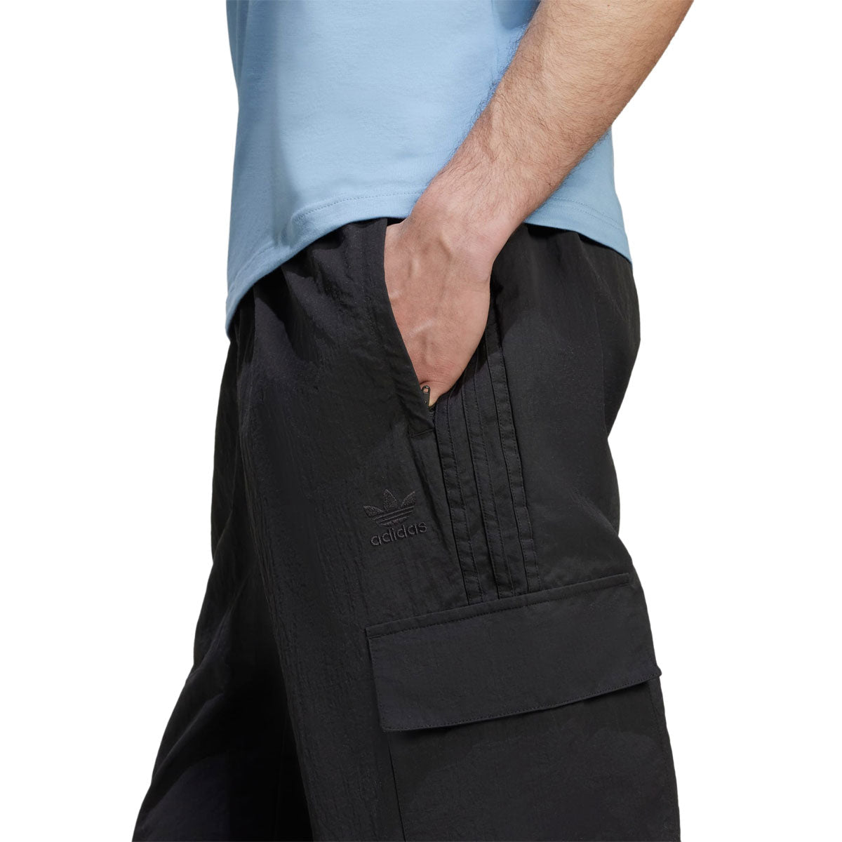 Adidas 3S Cargo Pants - Black/Black image 3