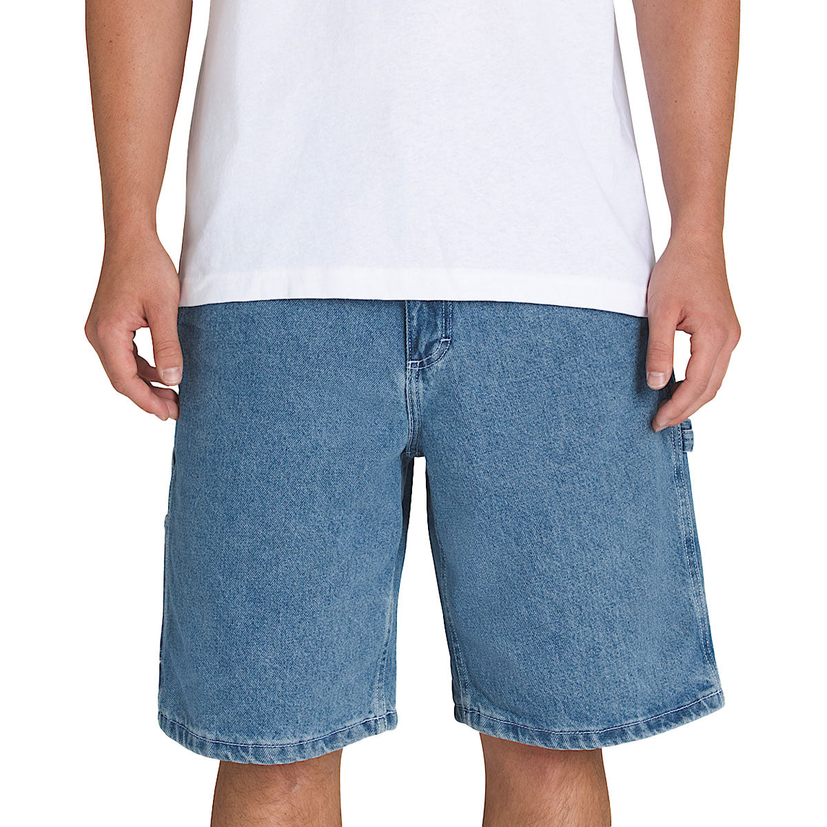 Vans Drill Chore Loose Denim Shorts - Stonewash Black image 3