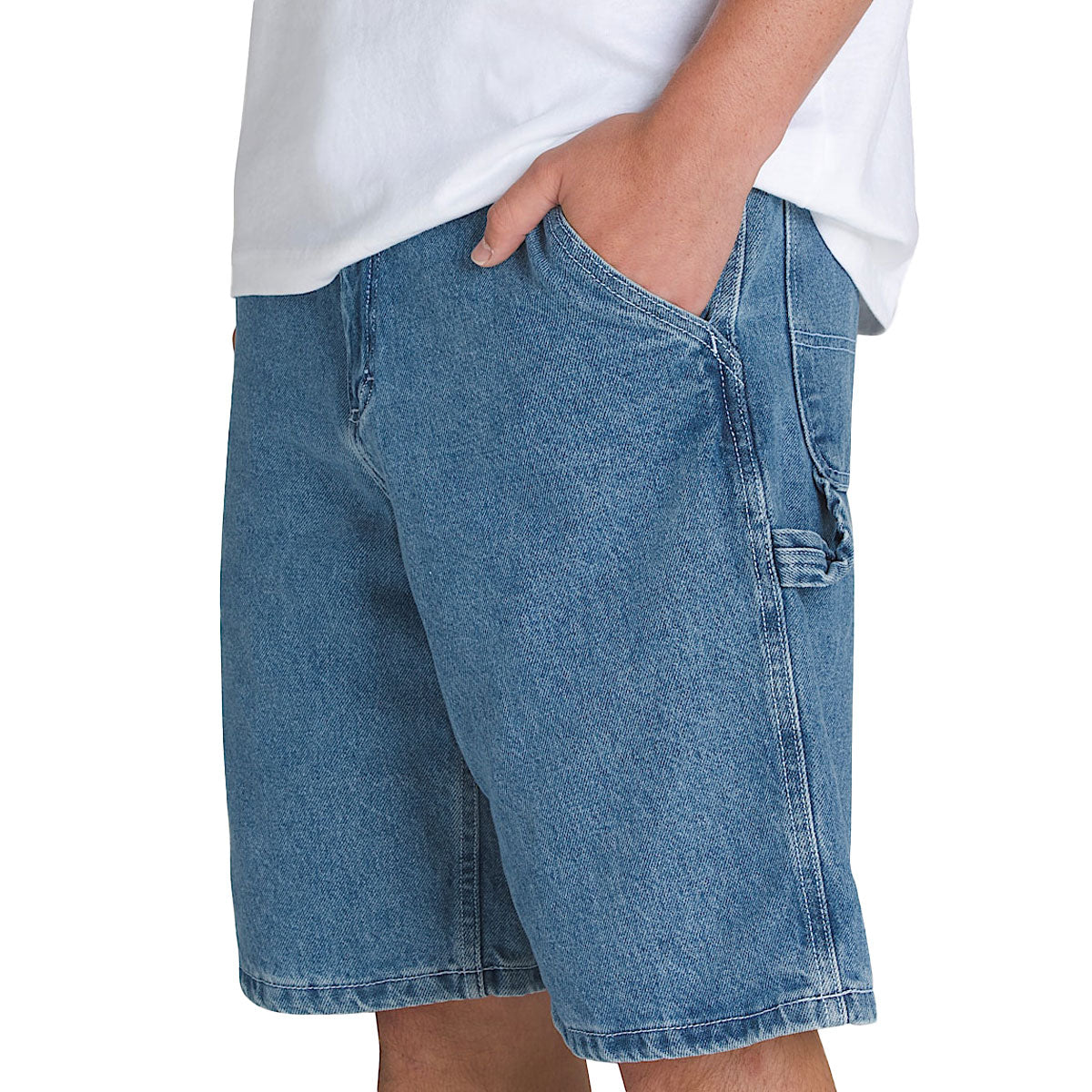 Vans Drill Chore Loose Denim Shorts - Stonewash Black image 4