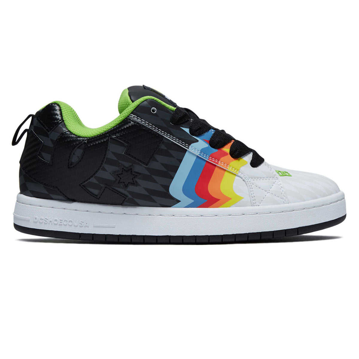 DC x 43i Court Graffik Shoes - Black/White/Multi image 1