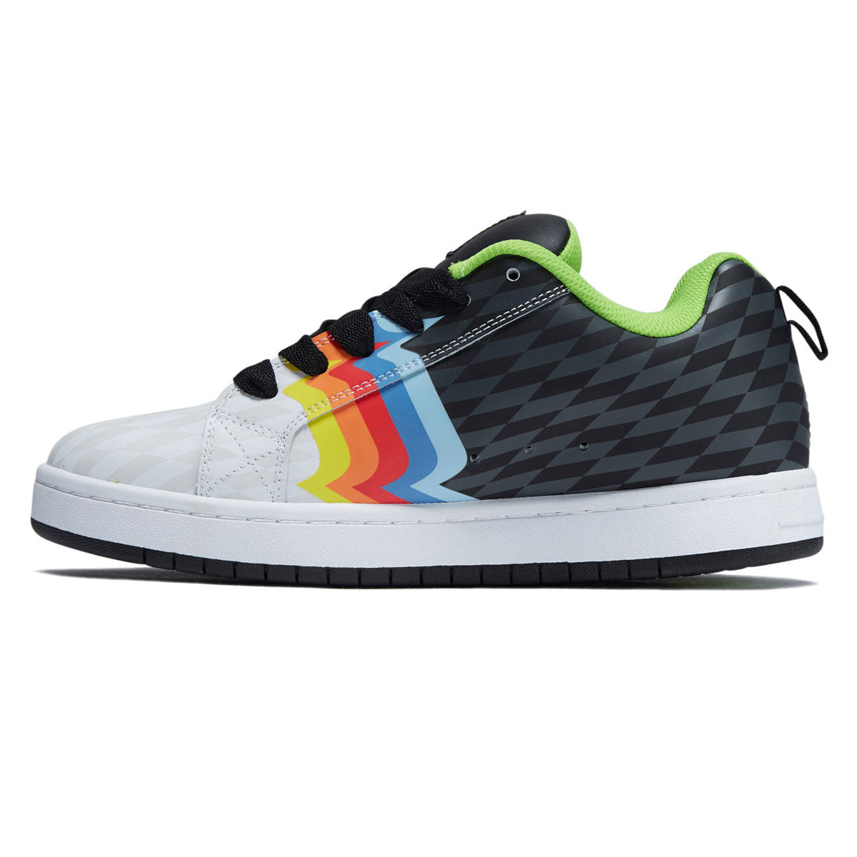 DC x 43i Court Graffik Shoes - Black/White/Multi image 2
