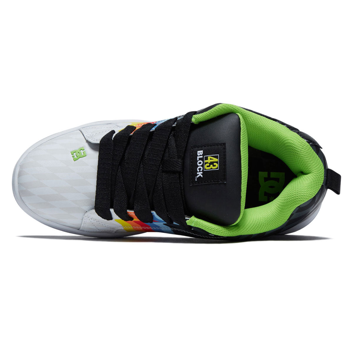 DC x 43i Court Graffik Shoes - Black/White/Multi image 3