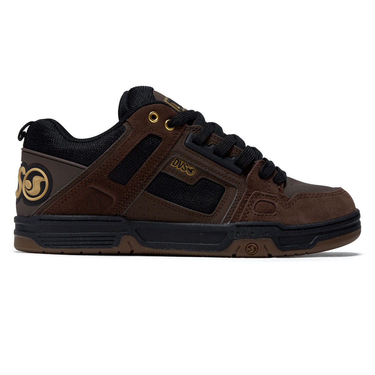 DVS Comanche Shoes - Brown/Black/Gold Suede image 1