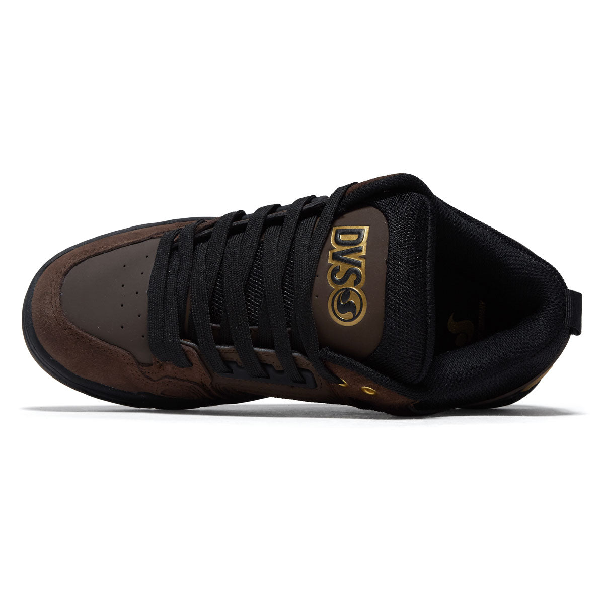 DVS Comanche Shoes - Brown/Black/Gold Suede image 3