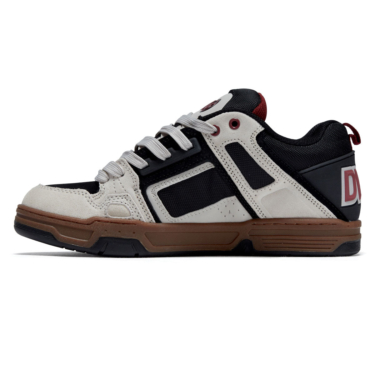 DVS Comanche Shoes - Silver Grey/Black/Ruby Wine Suede image 2