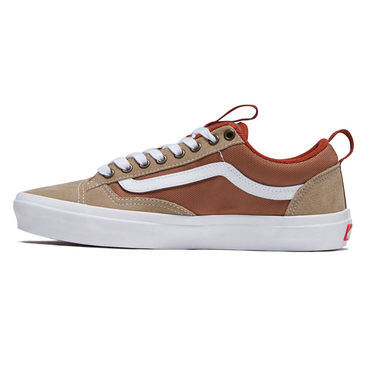 Vans Skate Old Skool 36+ Shoes - Khaki/Burnt Orange image 2
