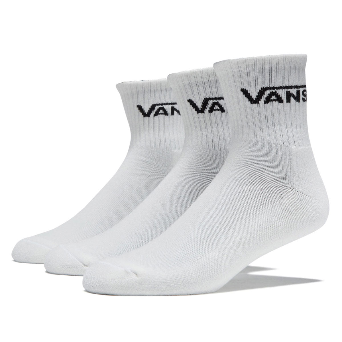 Vans Classic Half Crew 3 Pack Of Socks - White image 1