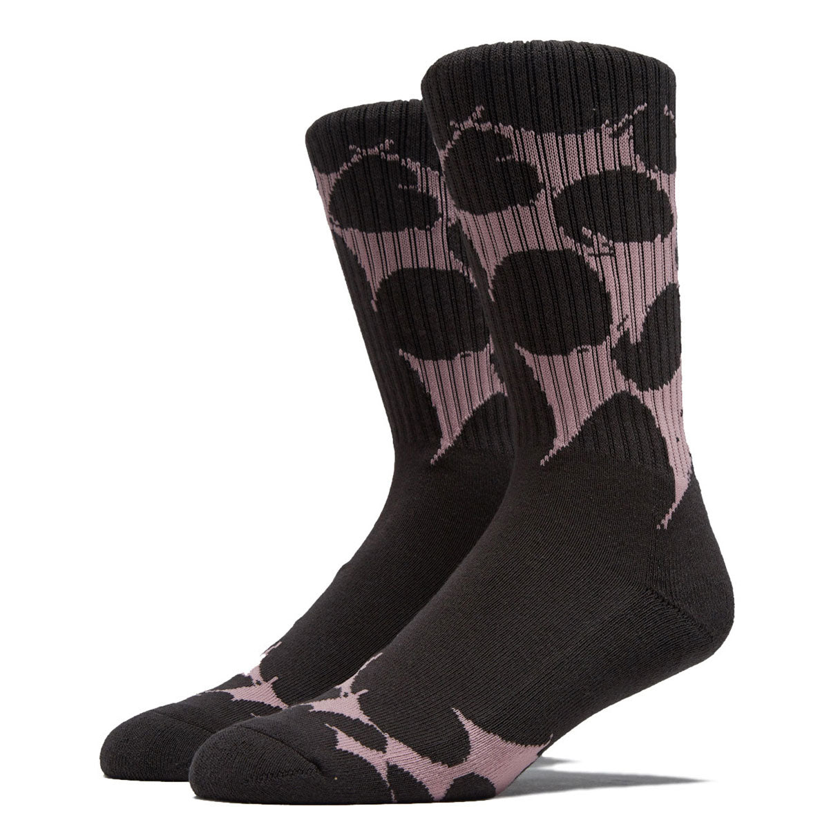 Vans Skate Splatter Web Crew Socks - Black image 1