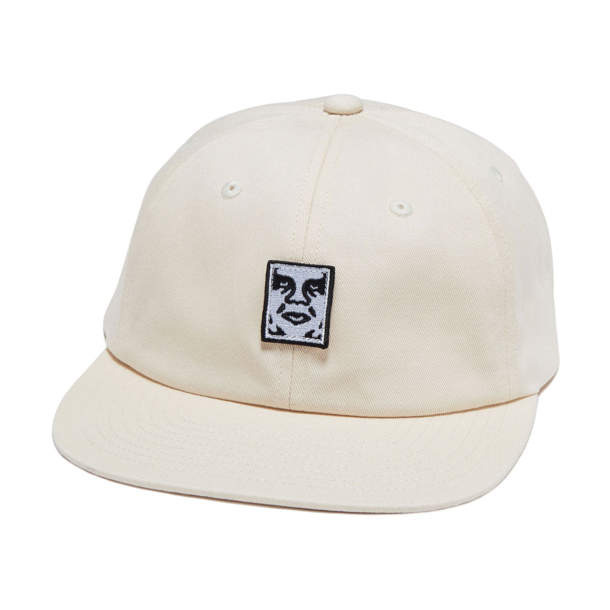 Obey Icon Patch Panel Strapback Hat - Unbleached image 1
