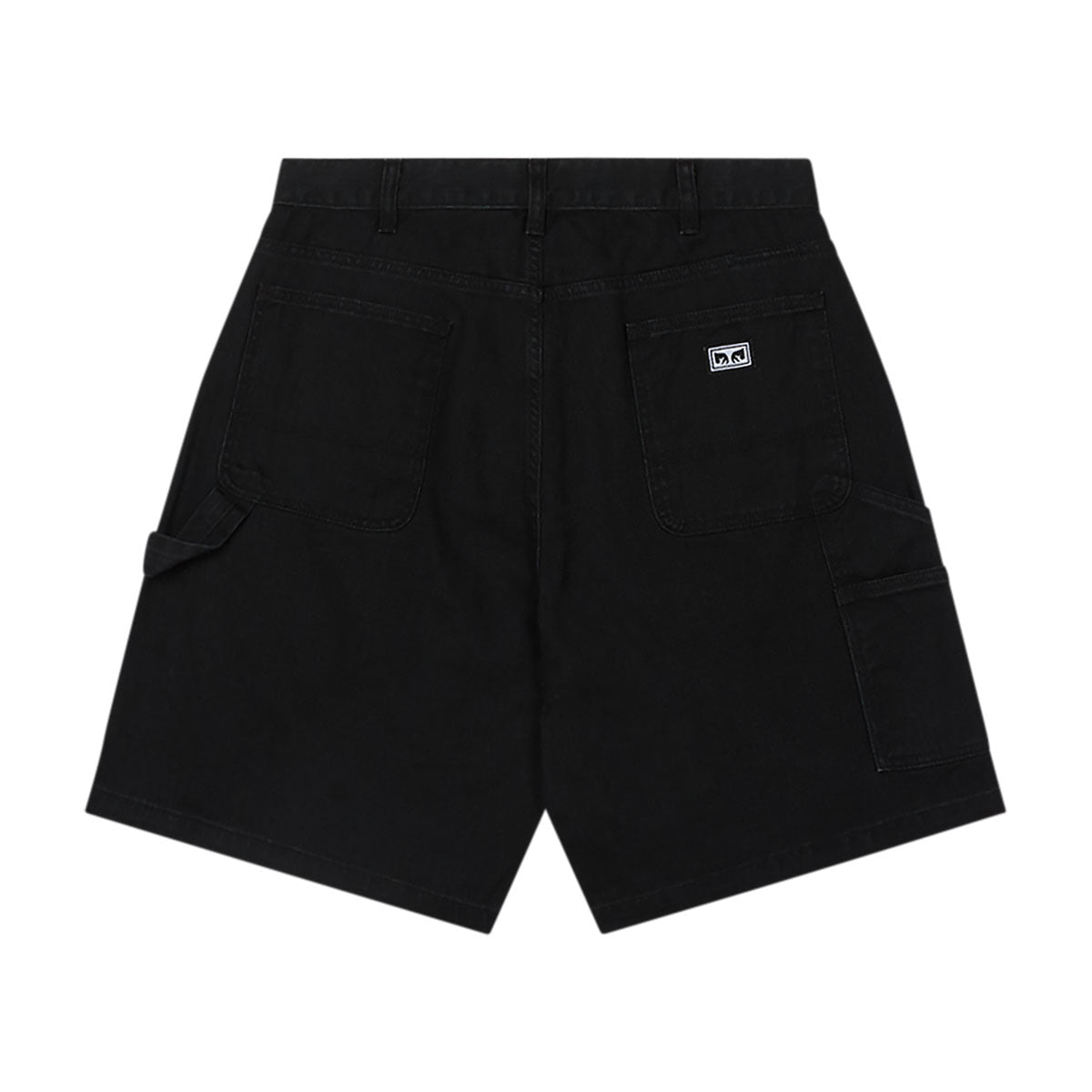 Obey Big Wig Denim Carpenter Shorts - Black image 2