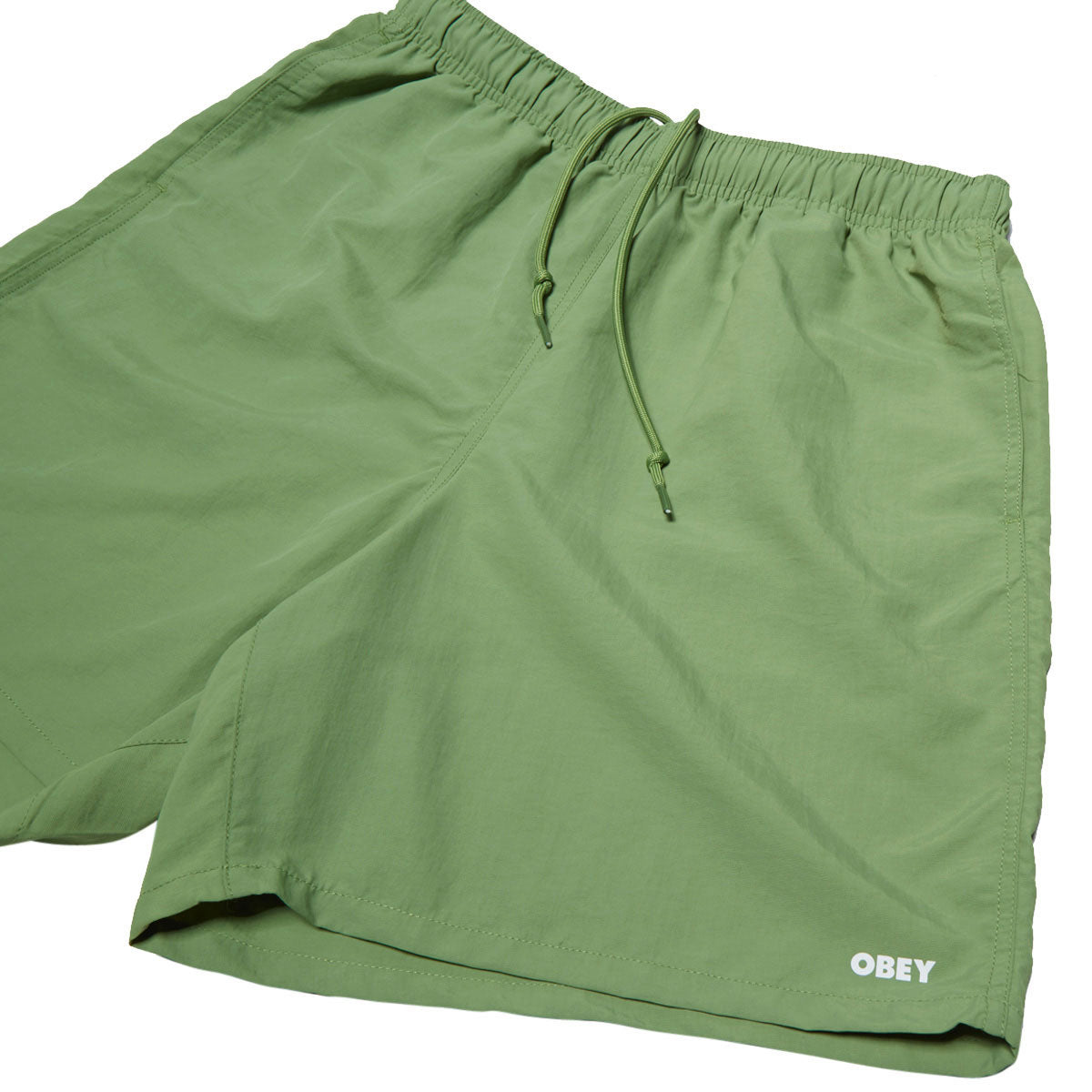Obey Easy Bold Nylon Shorts - Piquant Green image 3