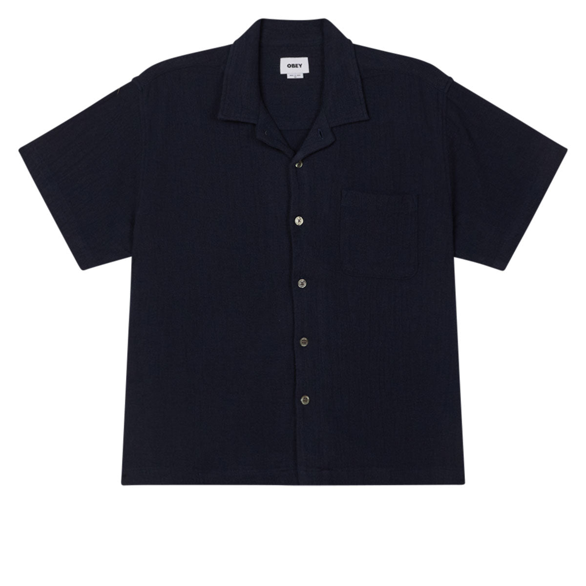 Obey Curtis Woven Shirt - Navy image 1