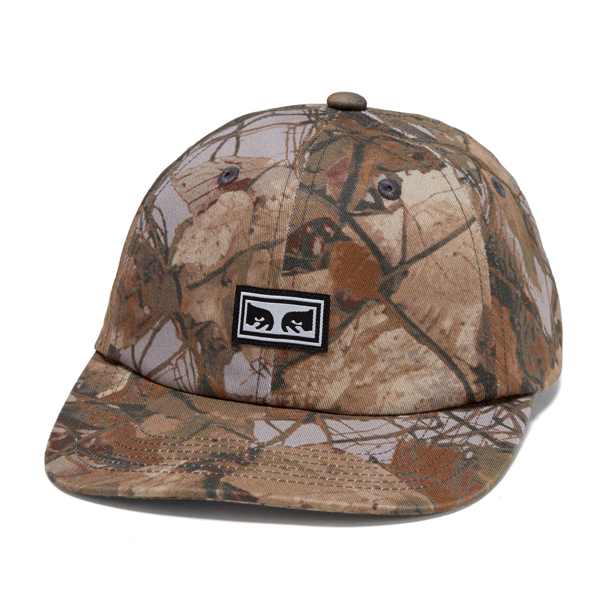 Obey Icon Eyes 6 Panel Velcro Hat - Fence Camo Multi image 1