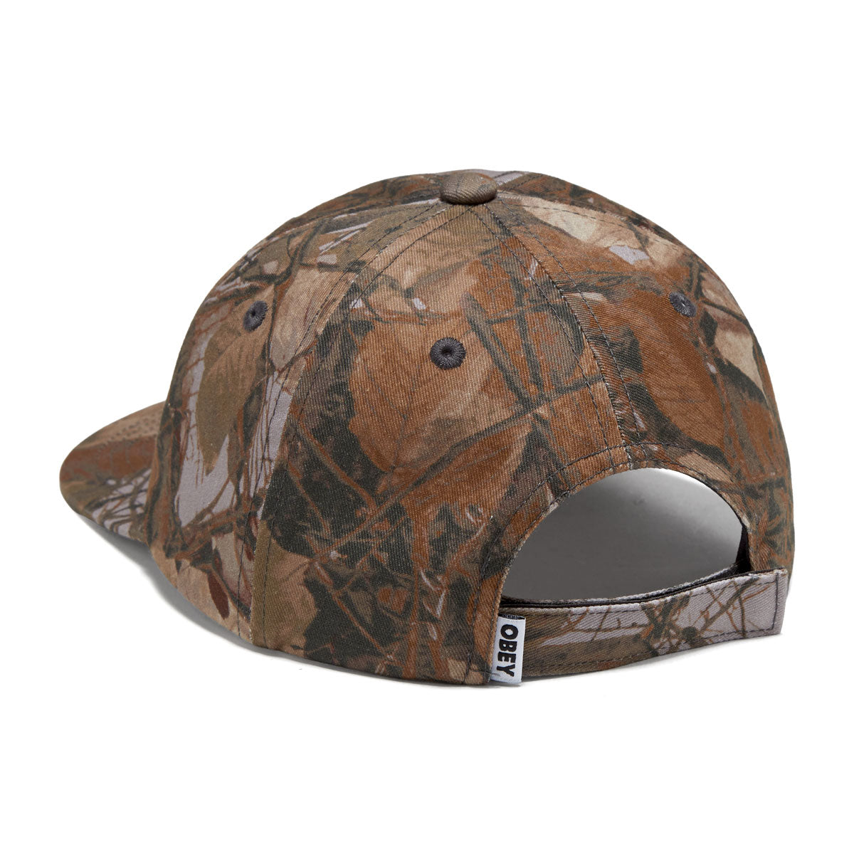 Obey Icon Eyes 6 Panel Velcro Hat - Fence Camo Multi image 2