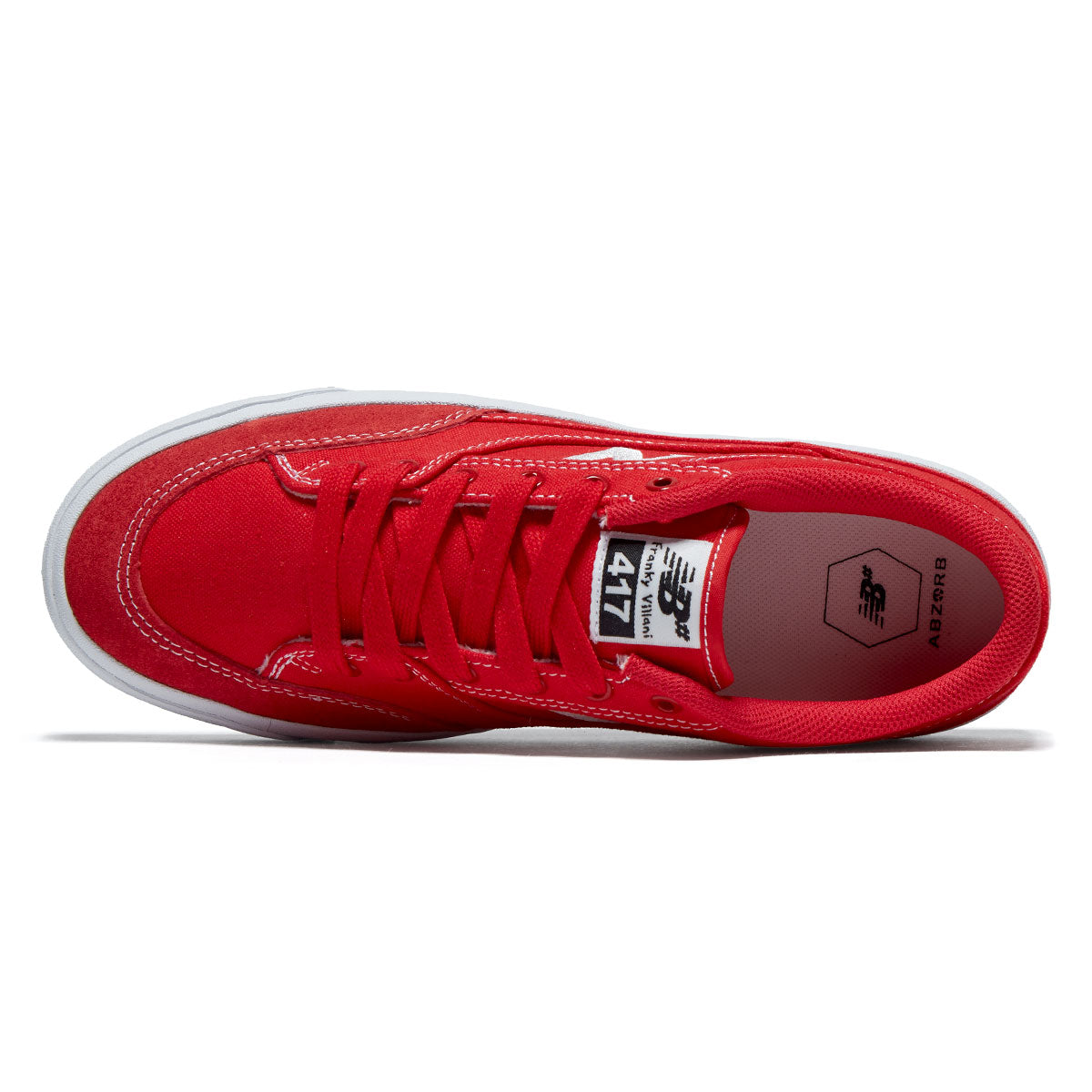 New Balance 417 Villani Low Shoes - Red/White image 3