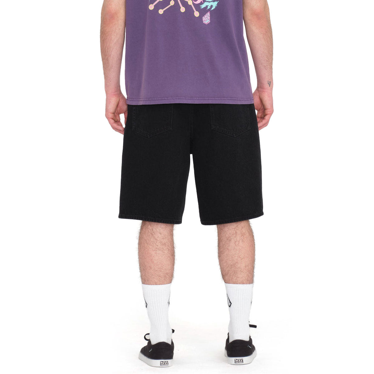 Volcom Billow Denim Shorts - New Black image 3