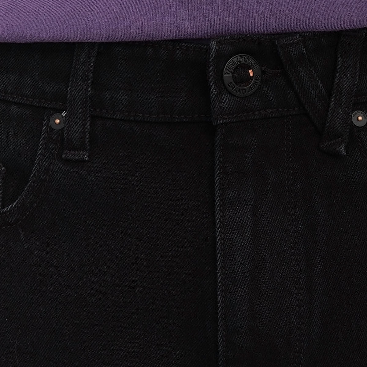 Volcom Billow Denim Shorts - New Black image 5