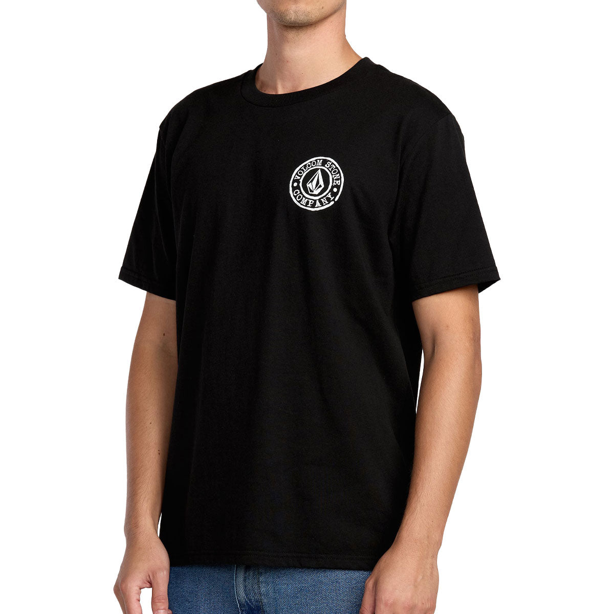 Volcom Logo Stamp T-Shirt - Black image 3