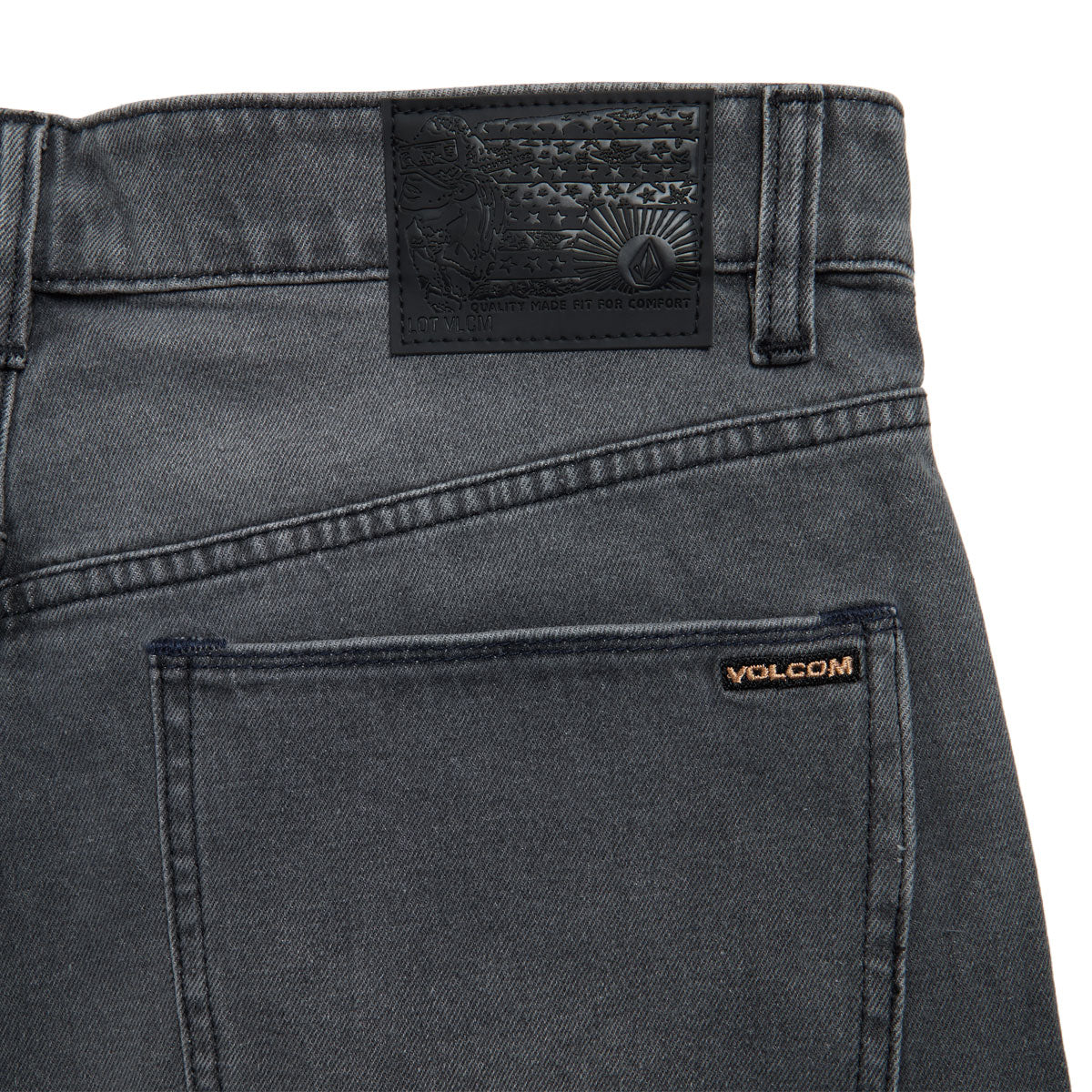 Volcom Billow Denim Short 22 Shorts - Concrete image 3