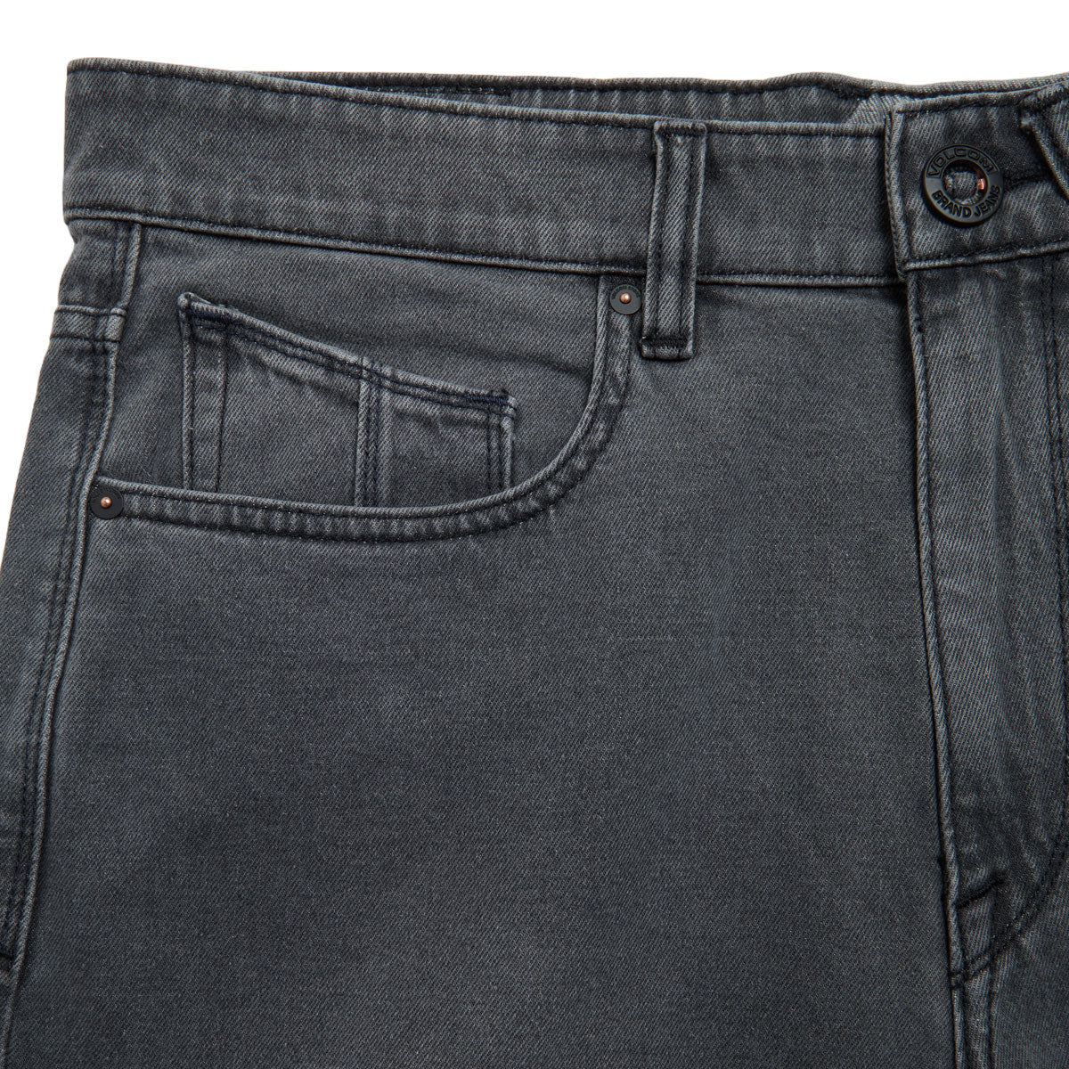 Volcom Billow Denim Short 22 Shorts - Concrete image 5