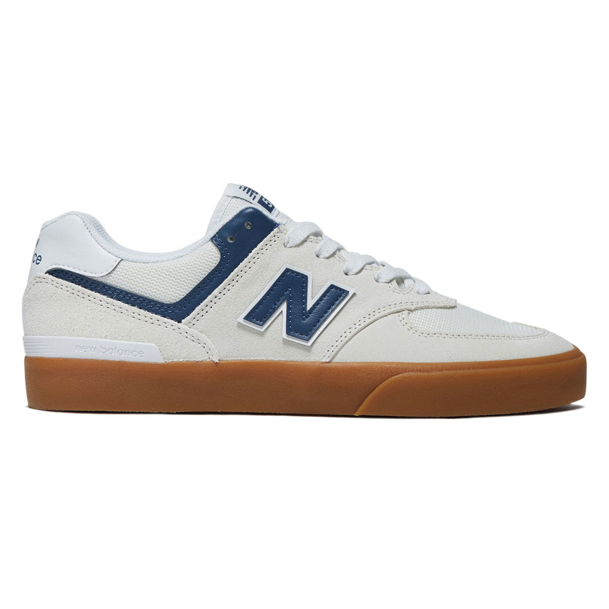 New Balance 574 Vulc Shoes - Sea Salt/Blue image 1