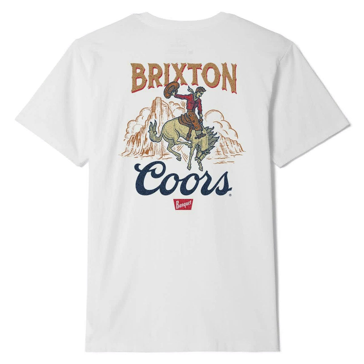 Brixton x Coors Omaha T-Shirt - White image 1