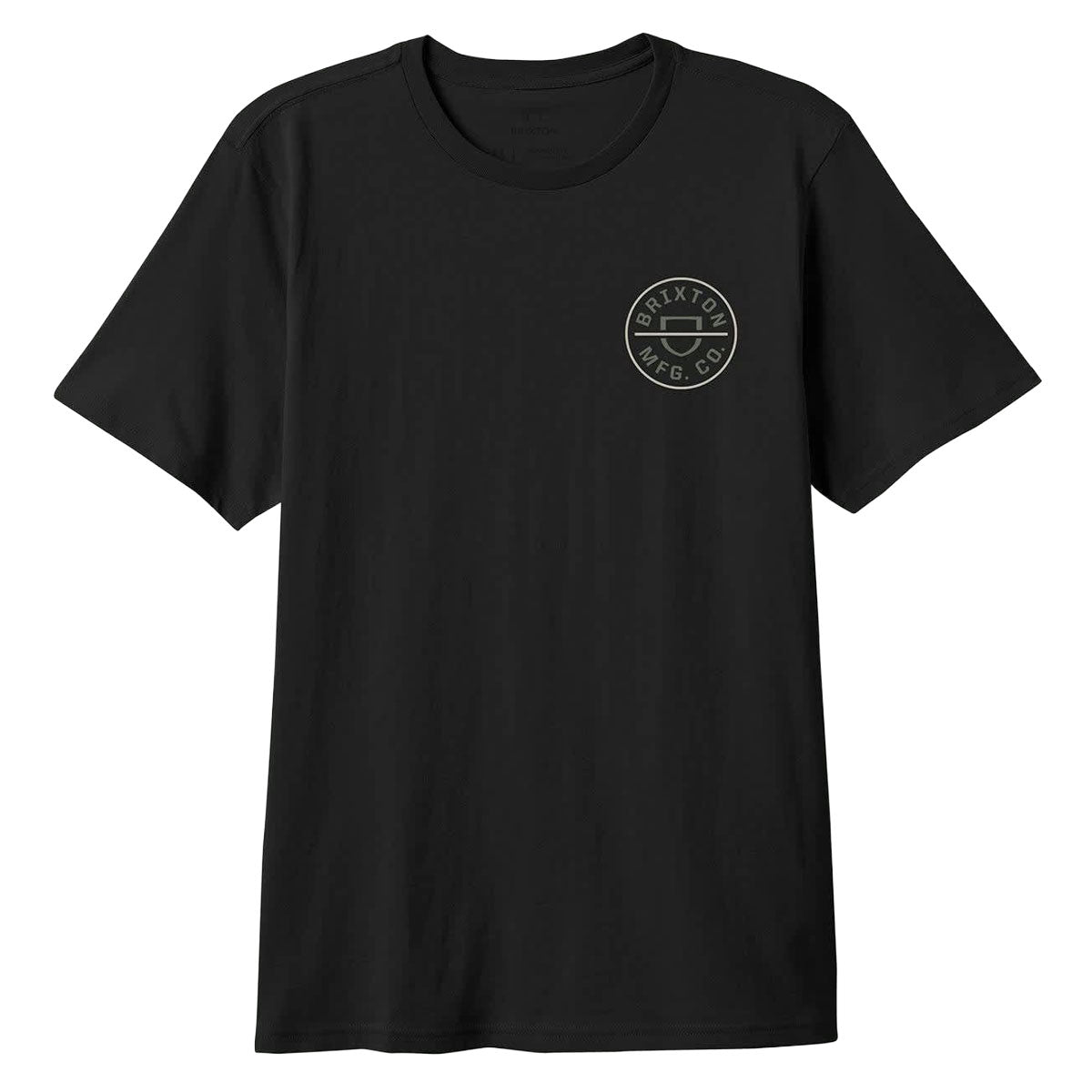 Brixton Crest II T-Shirt - Black/Dark Sage/Warm Grey image 1