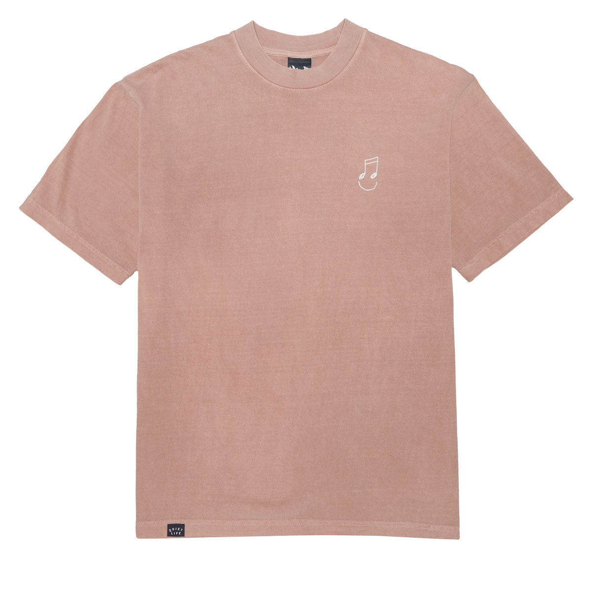 The Quiet Life Music Man Embroidered T-Shirt - Rose Quartz image 1