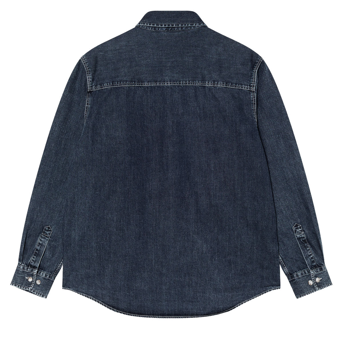 Polar Mike Long Sleeve Denim Shirt - Washed Blue image 2