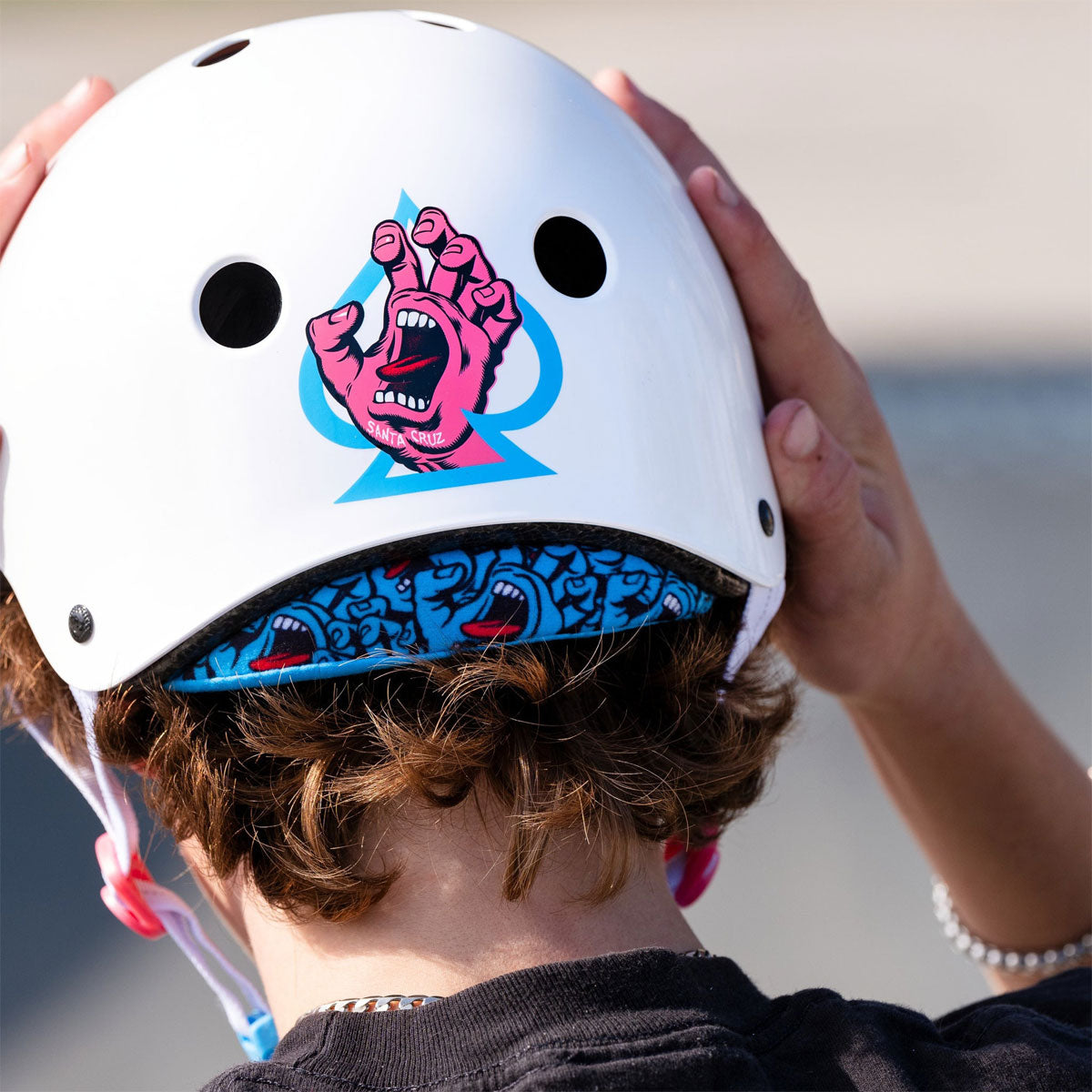 Pro-Tec x Santa Cruz Signature Edition Low Pro Helmet - White Gloss image 4