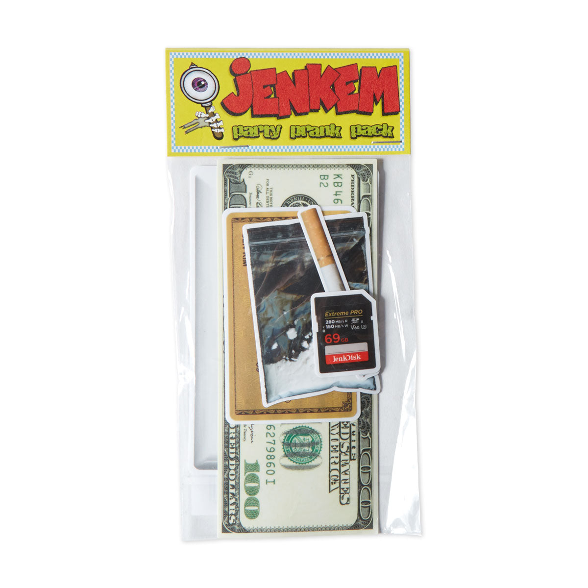 Jenkem Party Prank Pack Of Stickers - Multi image 1