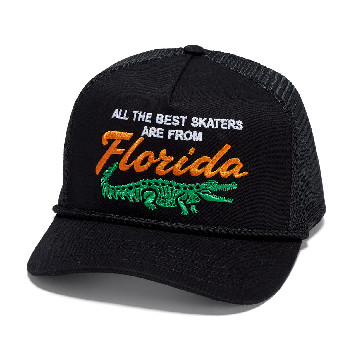 Jenkem Florida Trucker Hat - Black/Black image 1
