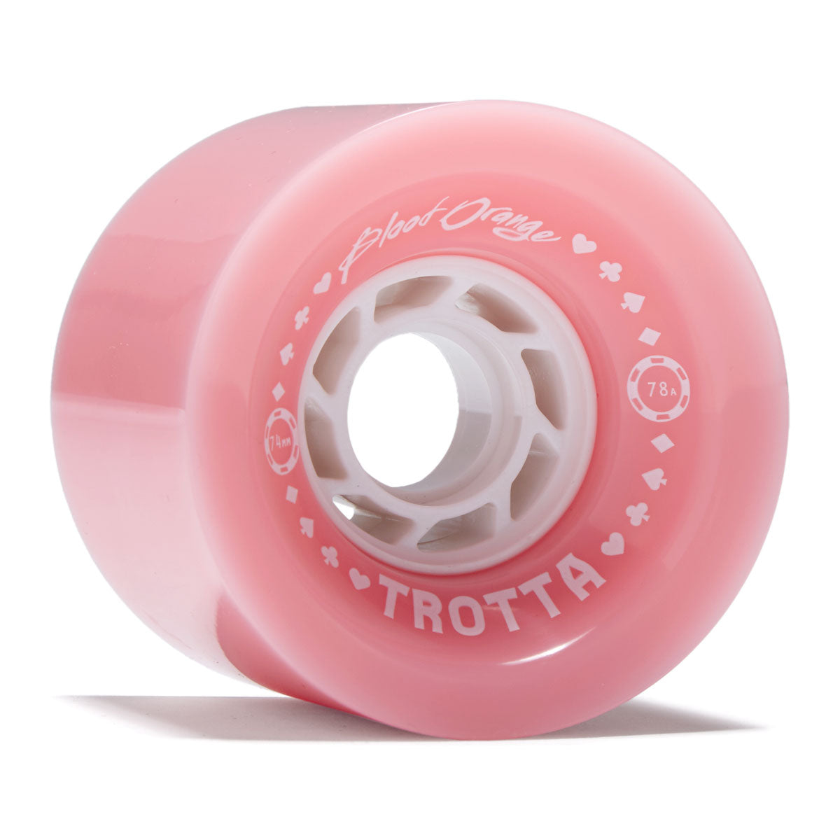 Blood Orange Cole Trotta Series 78a Longboard Wheels - Peach - 74mm image 1