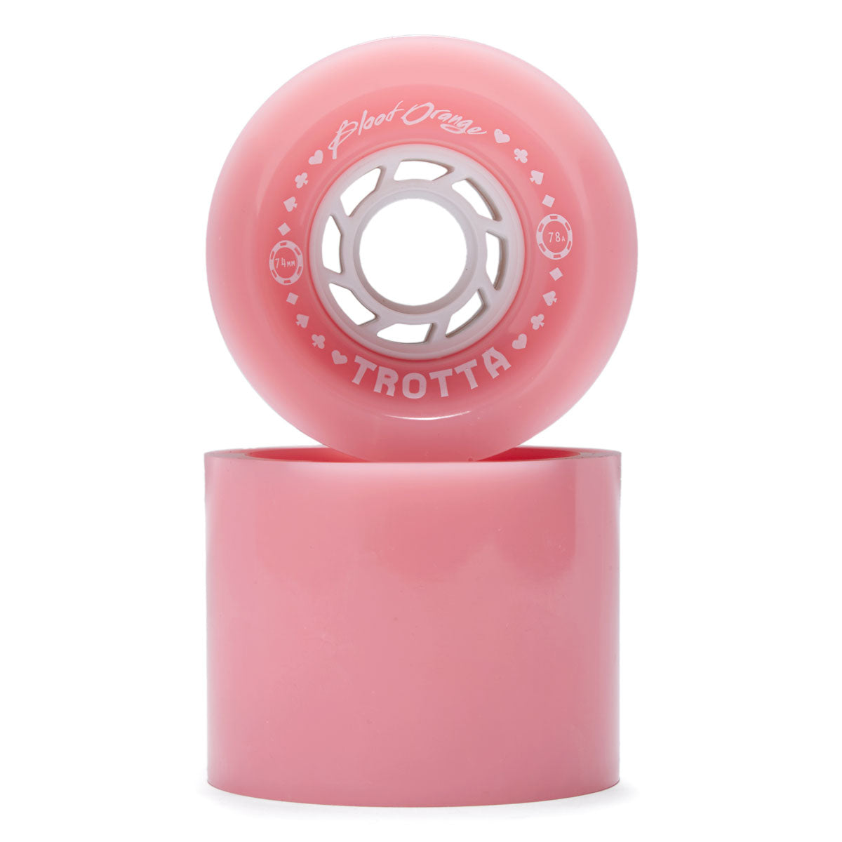 Blood Orange Cole Trotta Series 78a Longboard Wheels - Peach - 74mm image 2