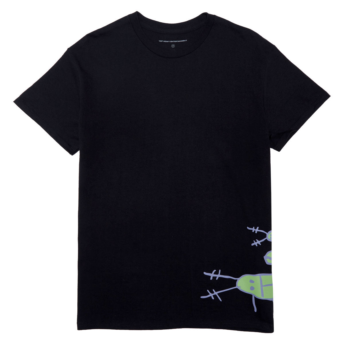 Top Heavy Bugged Out T-Shirt - Black image 1