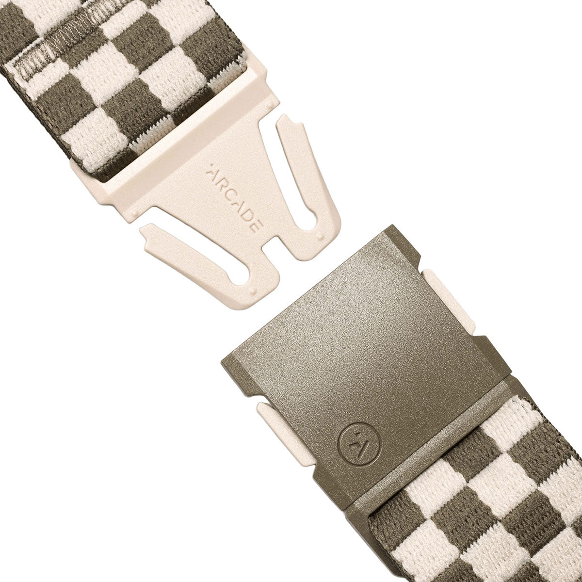 Arcade Check Belt - Crocodile/Khaki image 2