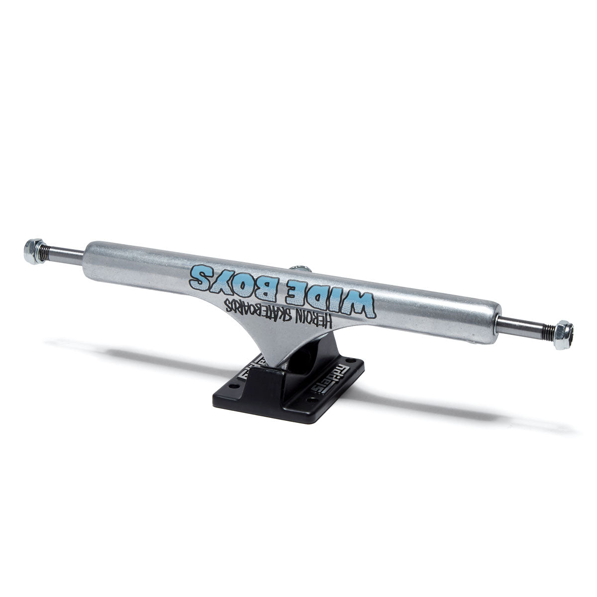 Slappy ST1 Hollow Wide Boy Skateboard Trucks - Polished/Black - 11.00
