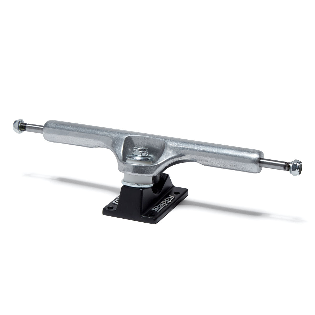 Slappy ST1 Hollow Wide Boy Skateboard Trucks - Polished/Black - 11.00