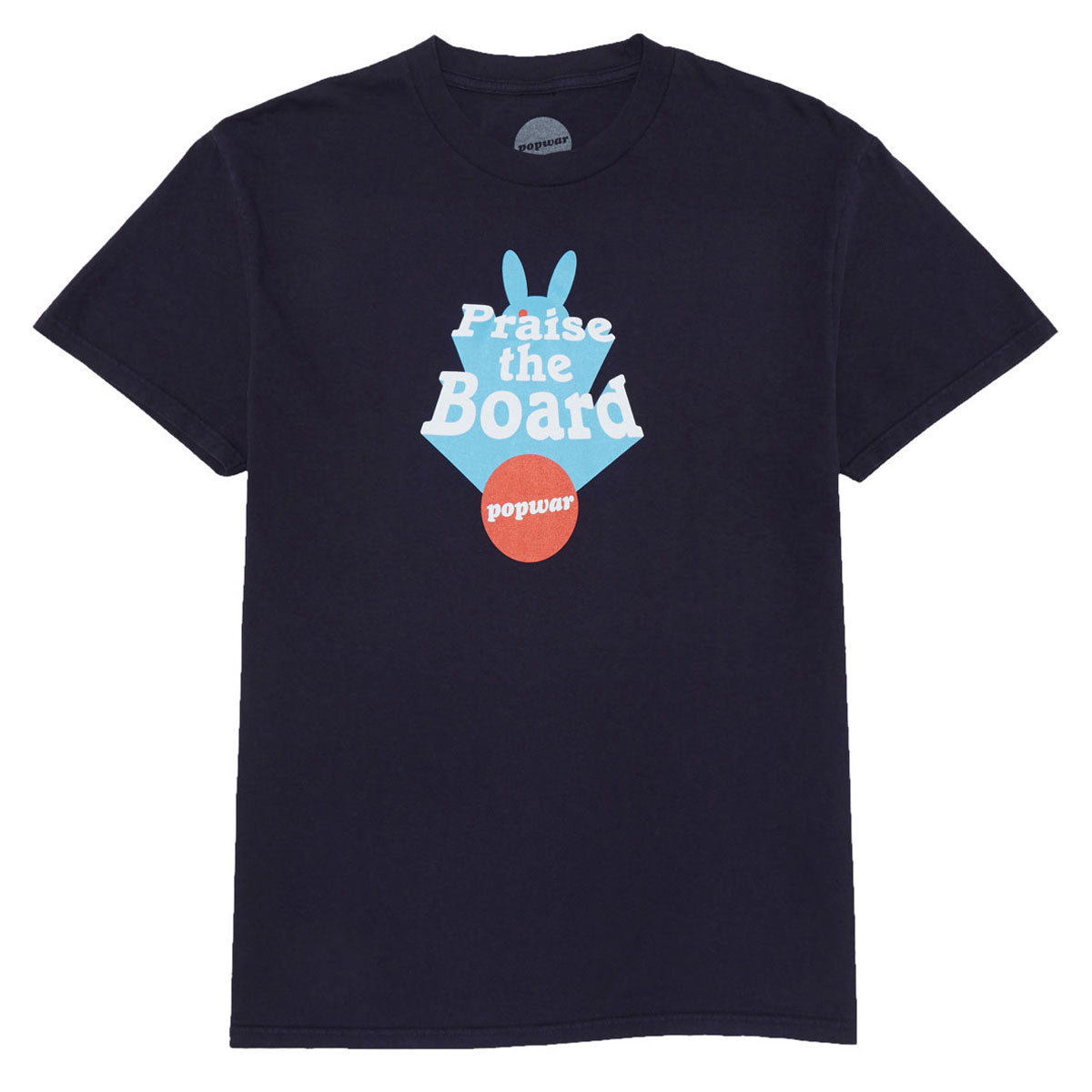 Popwar Praise The Board T-Shirt - Navy image 1