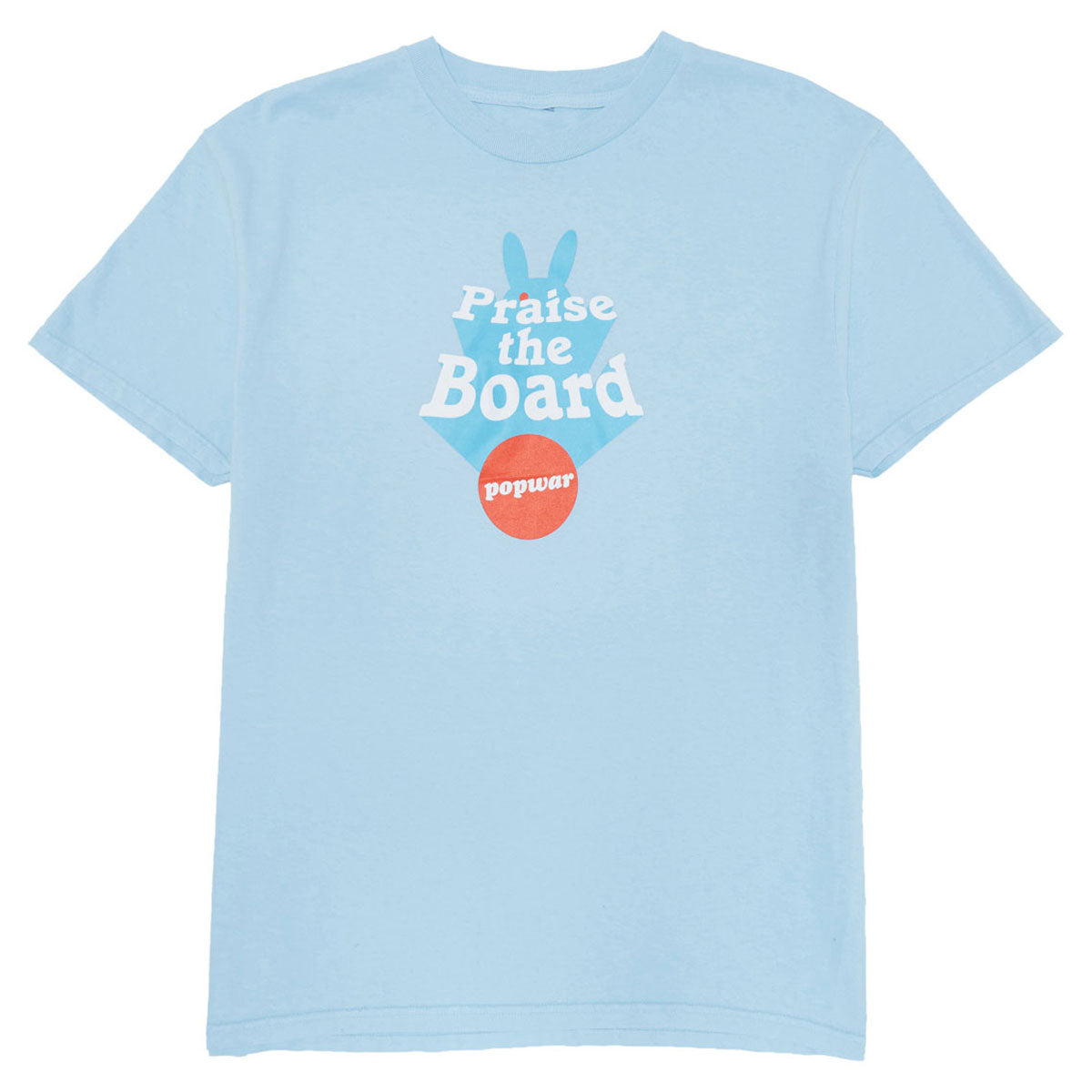 Popwar Praise The Board T-Shirt - Light Blue image 1