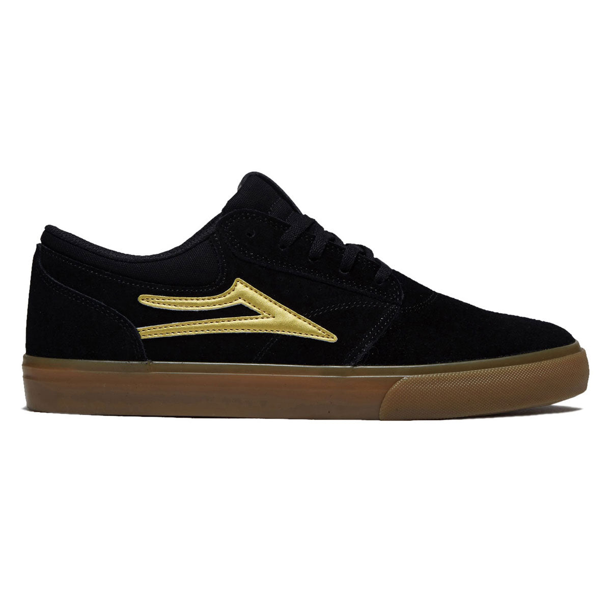 Lakai Griffin Shoes - Black/Gold Suede image 1