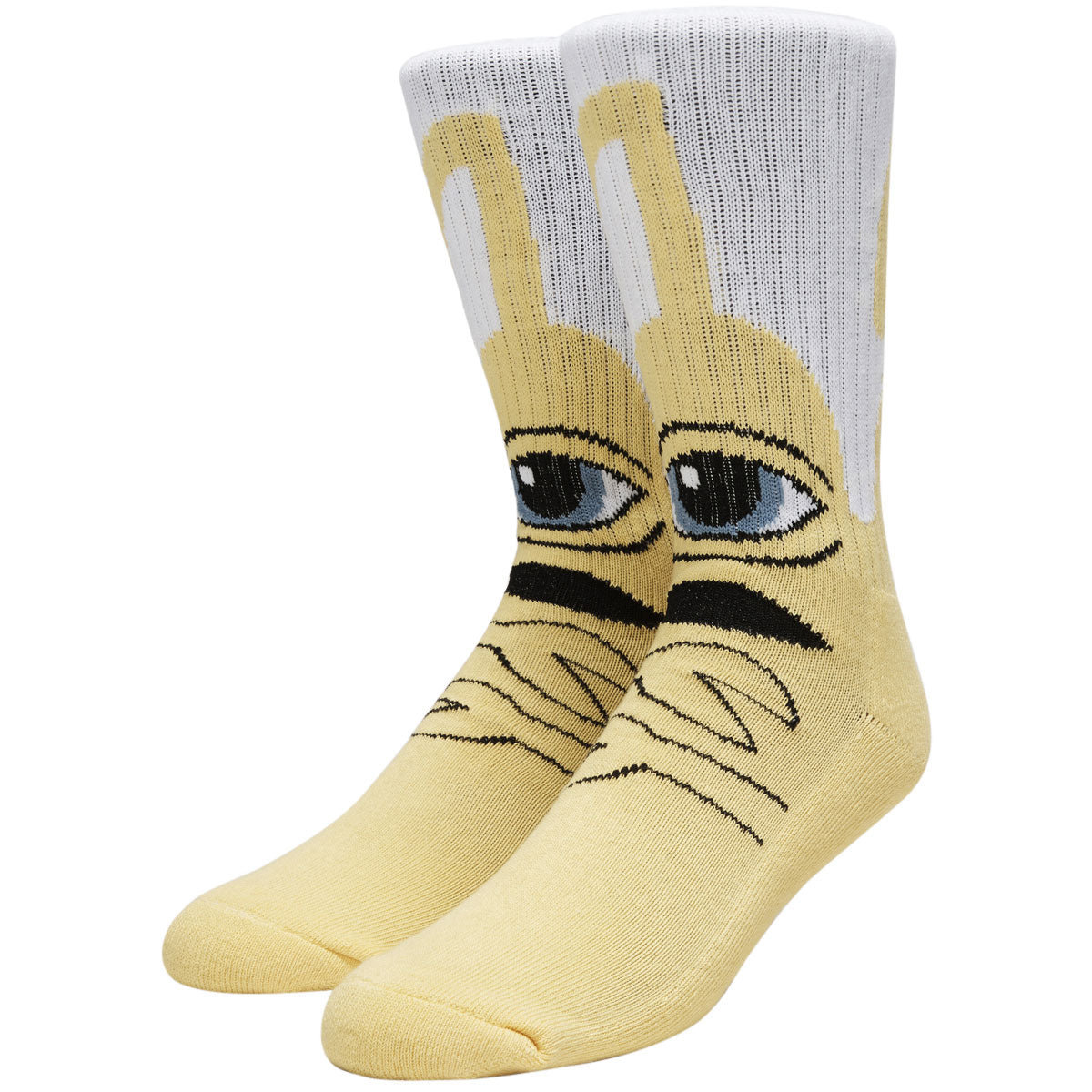 Toy Machine Sect Hug Socks - Yellow image 1