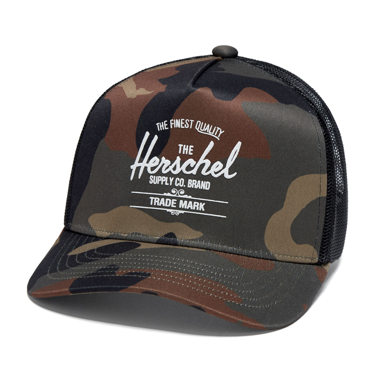 Herschel Supply Whaler Tall Mesh Hat - Woodland Camo image 1