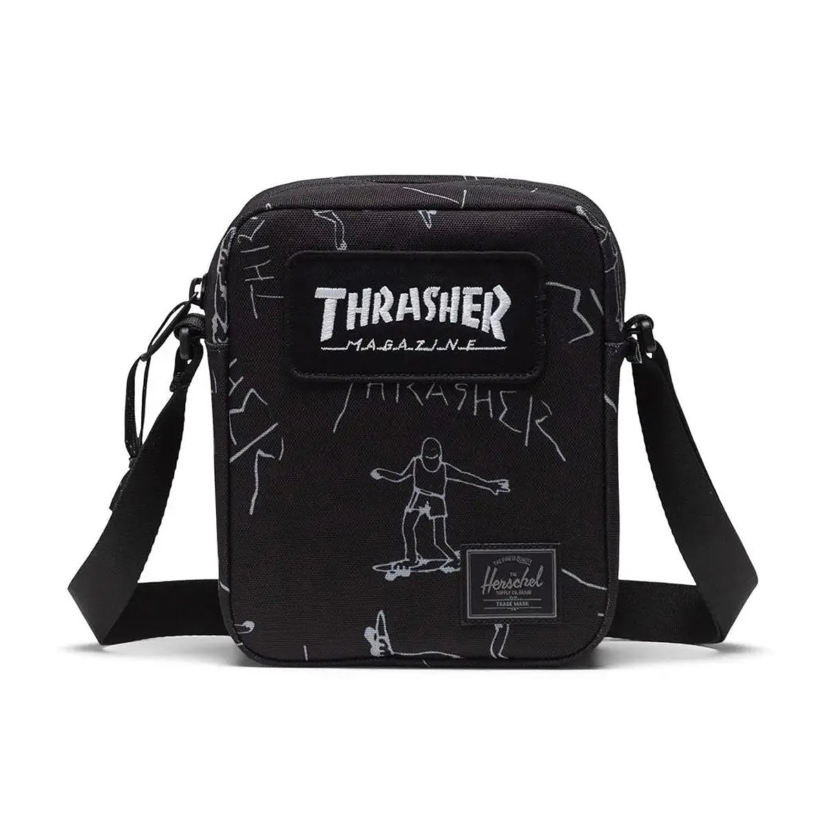 Herschel Supply x Thrasher Gonz Heritage Crossbody Bag - Black image 1